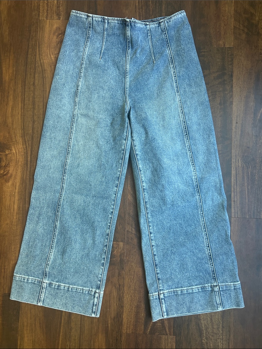 White House Black Market Light Blue Wide-Leg Denim Jeans